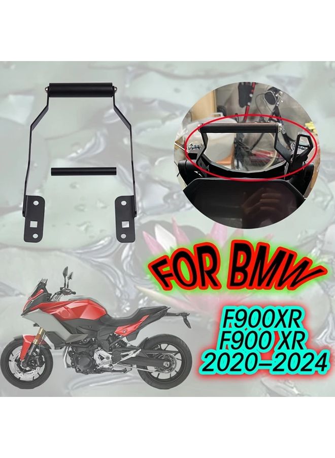 Black Motorcycle GPS Phone Mount For BMW F900XR 2020 2024 Adjustable Handlebar Holder - Image 1